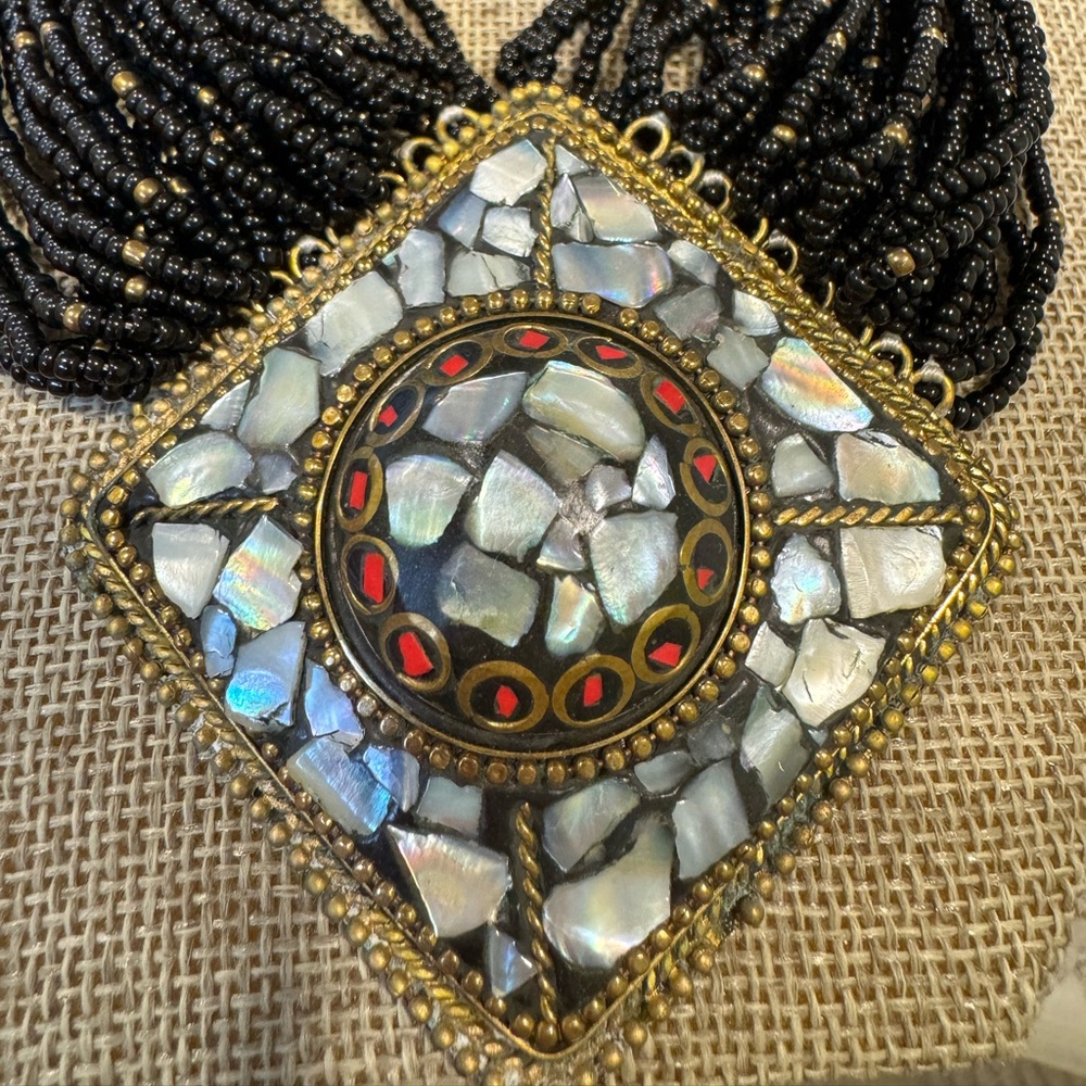 Tibetan Multi Strand Necklace